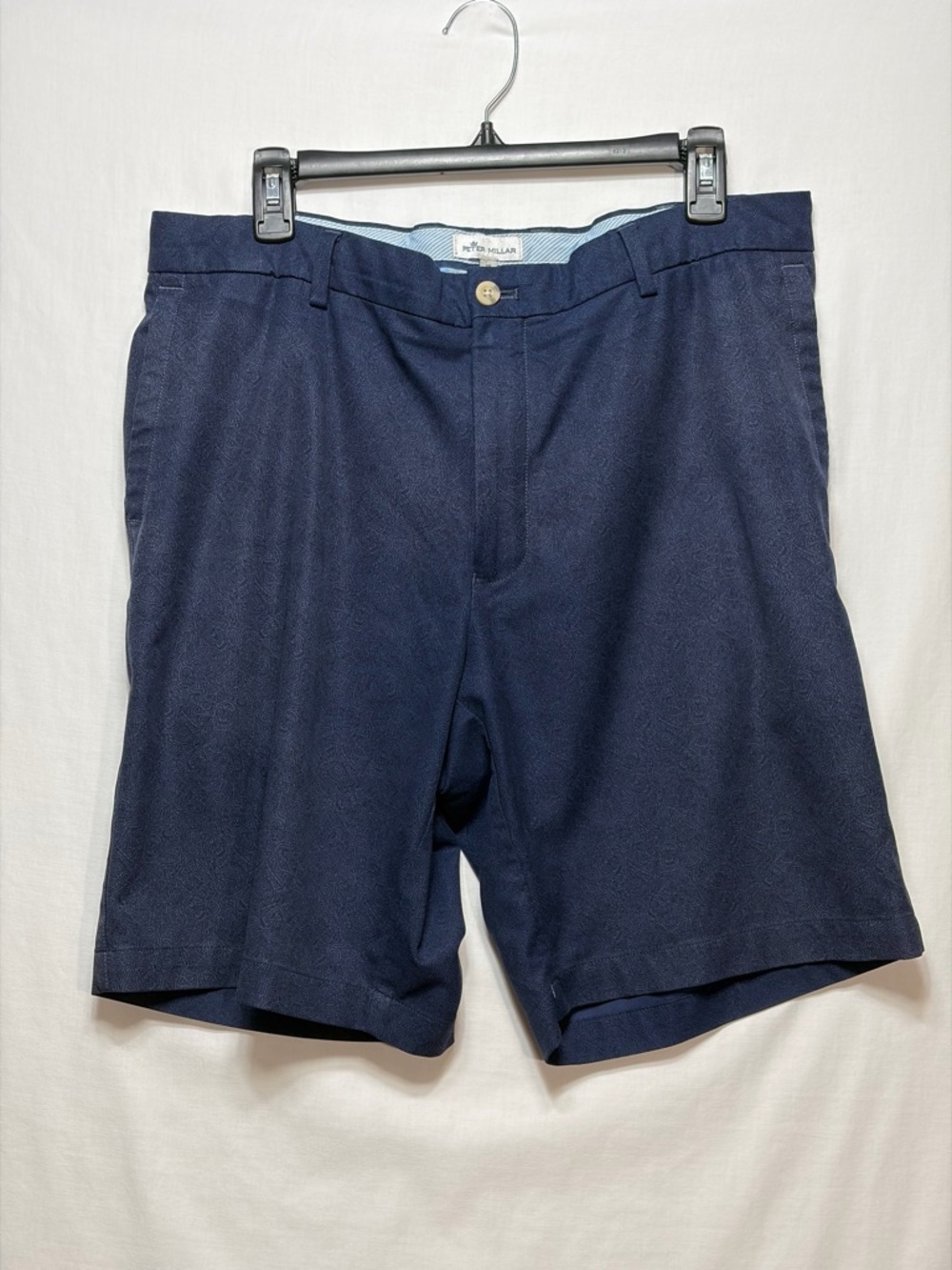 Peter Millar Golf Shorts Size 35 Blue Paisley